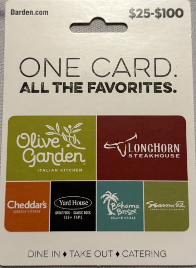 Picture of $100 Darden Gift Card