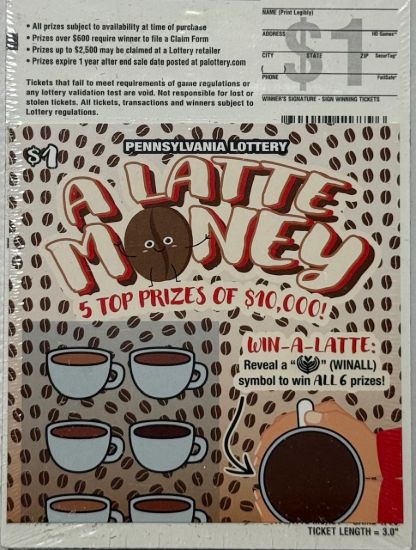 Picture of Full Pack of $1 Lottery Scratch Offs #6