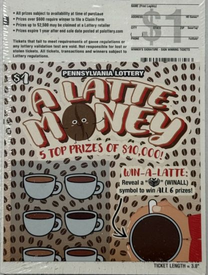 Picture of Full Pack of $1 Lottery Scratch Offs #7