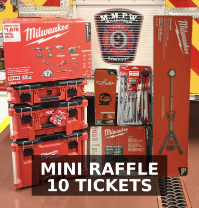 Picture of Mini Raffle 10 Tickets on the Milwaukee Tool Package #2