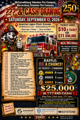 Picture of Co 9 & Co 56 Gun & Cash Drawing Ticket 25 tickets 3 Winners