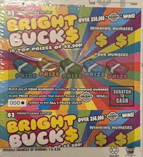 Picture of Full Pack of $1 Lottery Scratch Offs #16