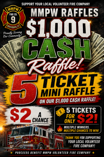 Picture of Mini Raffle 5 Tickets on the Main $1000 CA$H Raffle #2