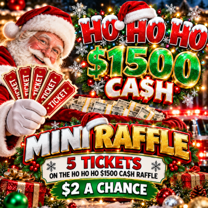 Picture of Mini Raffle 5 Tickets on the Main HO HO HO $1500 CA$H RAFFLE