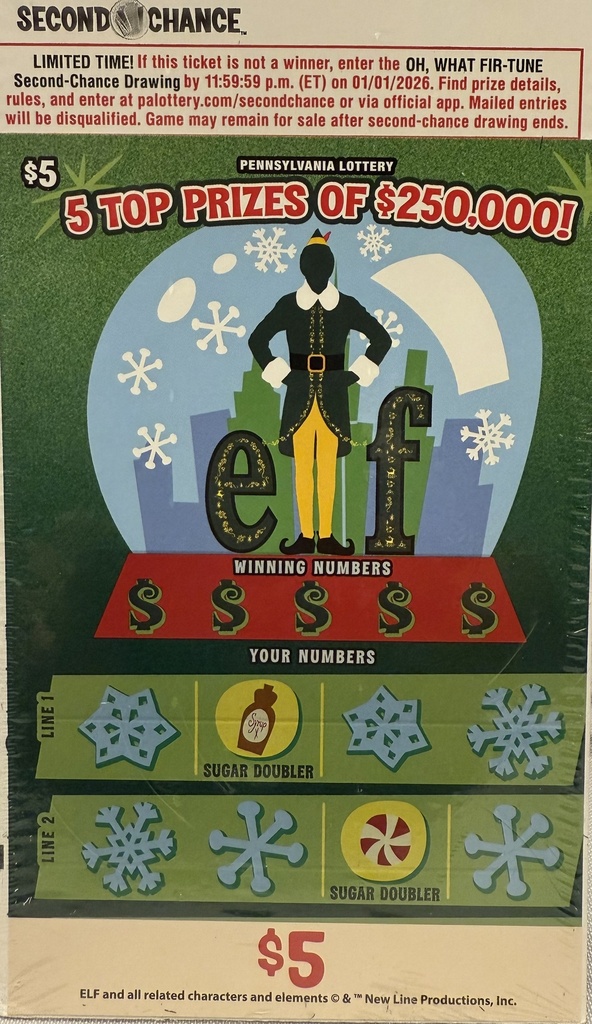 Full Pack of $5 Lottery Scratch Offs
