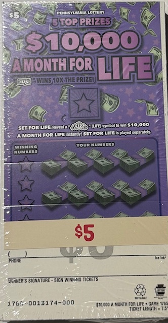 Full Pack of $5 Lottery Scratch Offs