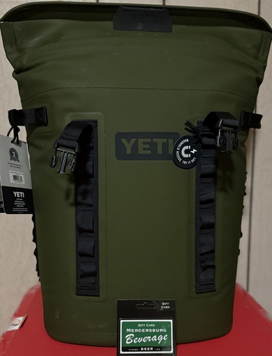 Yeti Backpack Cooler & $100 Mercersburg Beverage GC