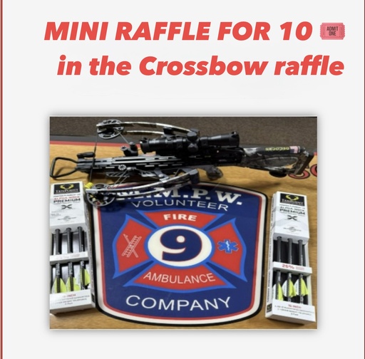 Mini Raffle for 10 Tickets in the Crossbow Raffle #2